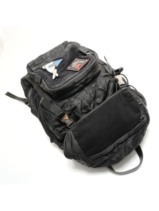 Prada Backpack Velcro Black